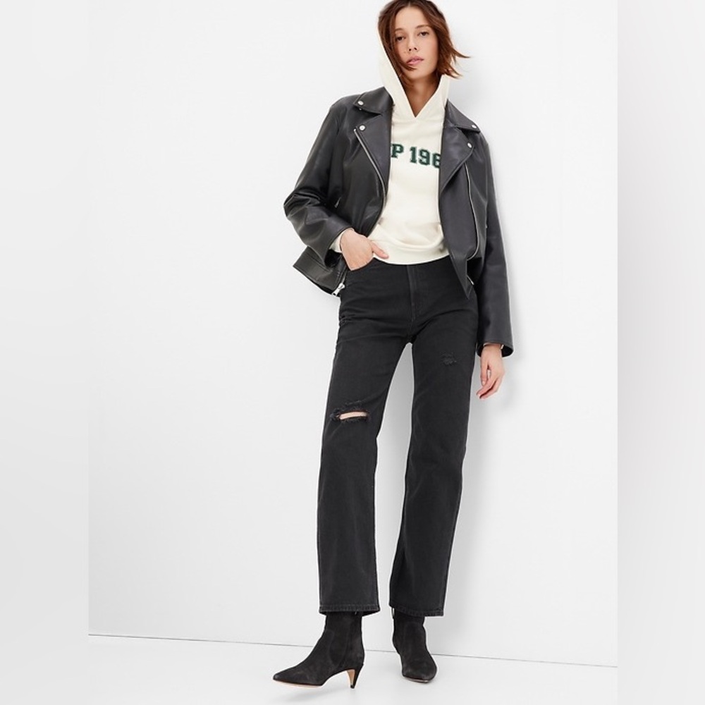 GAP 90’s Loose High Rise in Washed Black Women’s Jeans